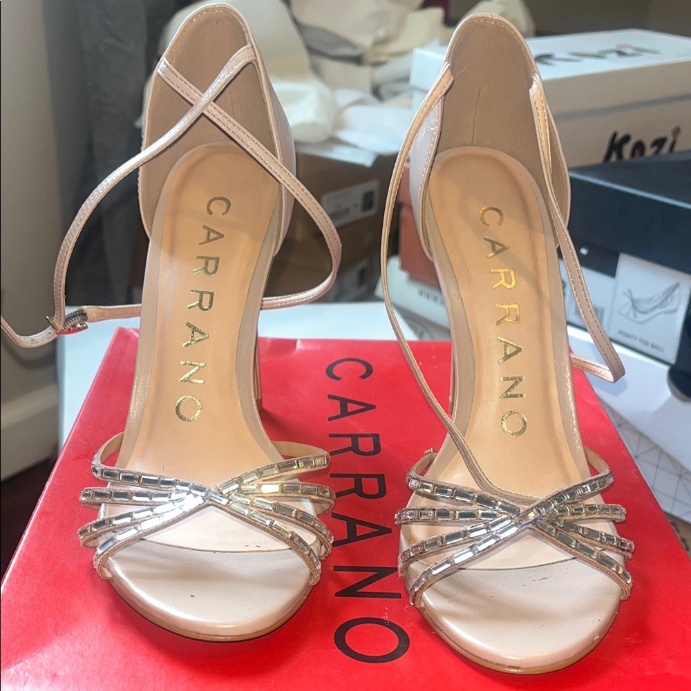 Carrano Strappy Nude Heels